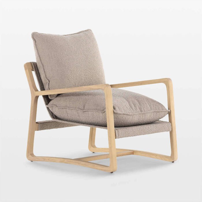 Fauteuil d'appoint Polly Sand Brown