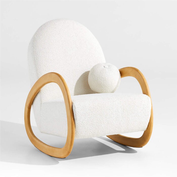 Fauteuil à bascule Snow Boucle pour chambre d'enfant